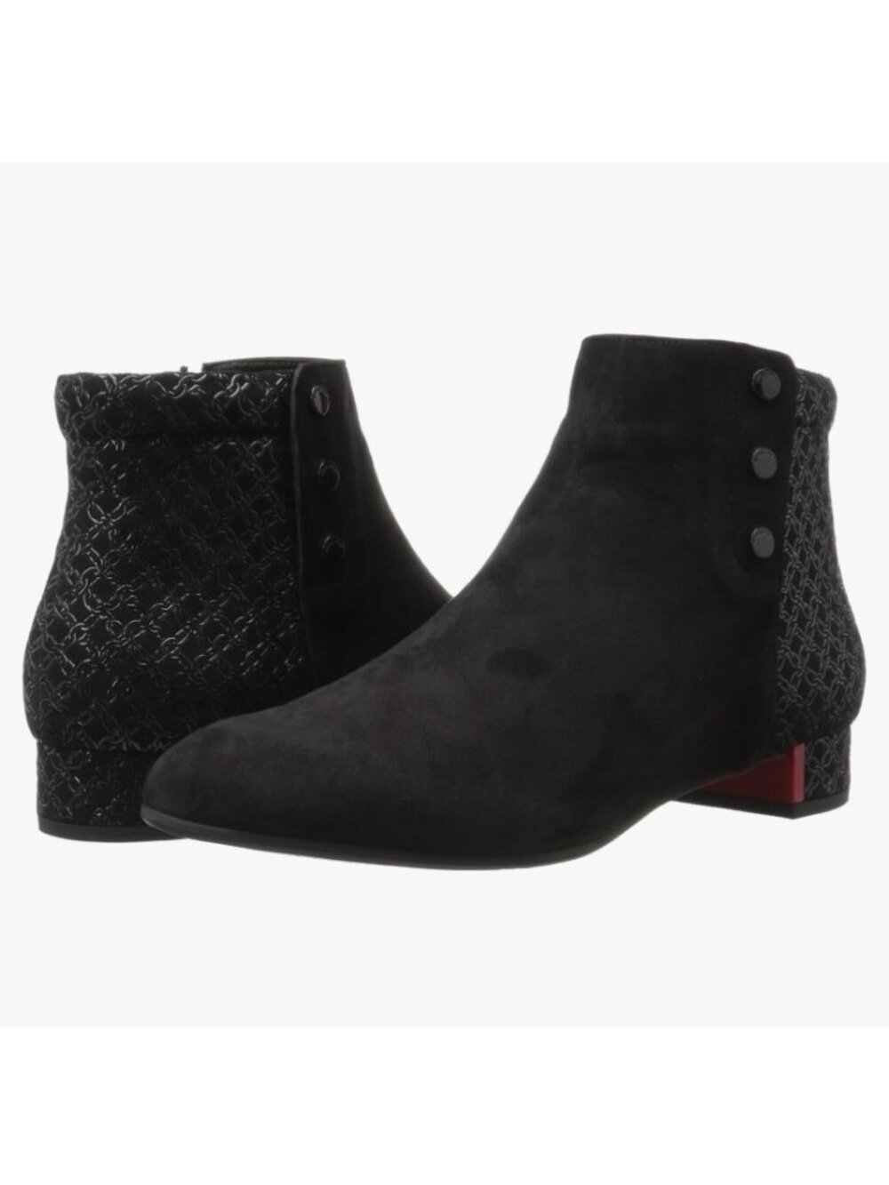 Beautifeel Lida Ankle Boot 41 Black Chain Print Heeled Boots 10